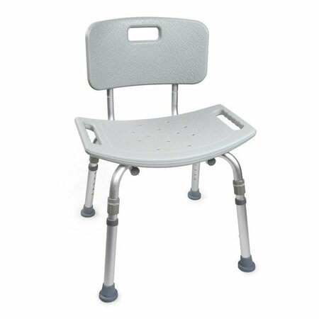 MCKESSON Aluminum Bath Transfer Bench with Removable Back 146-12202KD-1